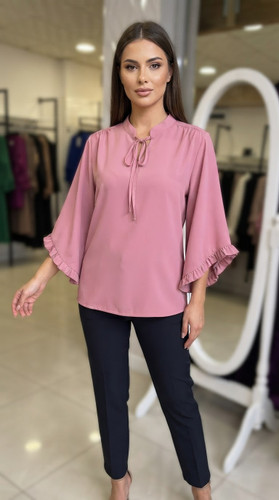 شومیز زنانه کرپ الیزه